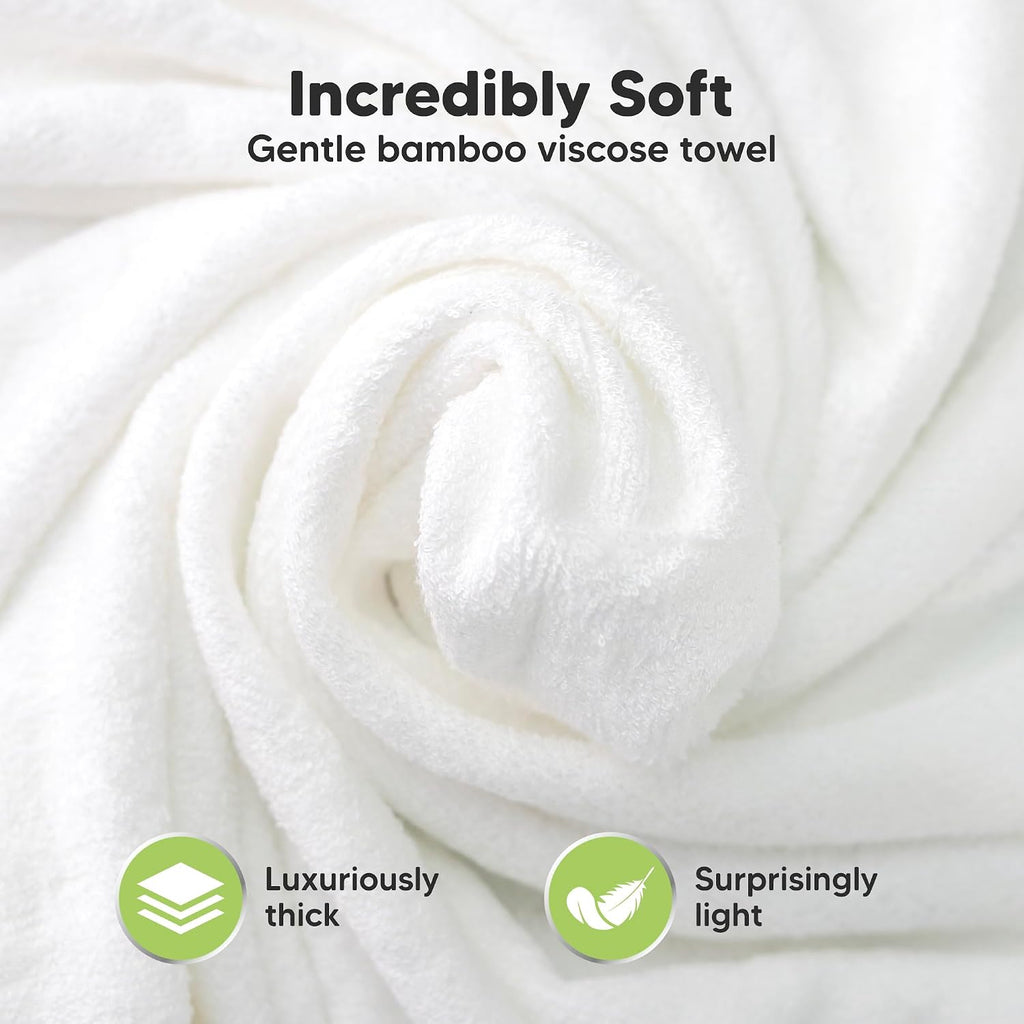 KeaBabies Hooded Baby Towel for Newborn, Baby Bath Towels (Duck, 35x35)