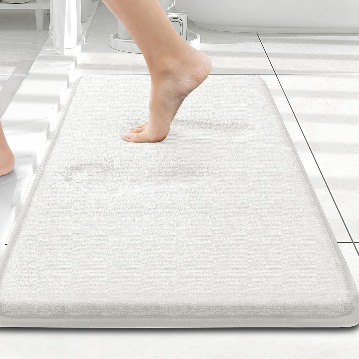 Smiry Memory Foam Bath Mat 30x20, Extra Soft and Absorbent Bathroom Rugs