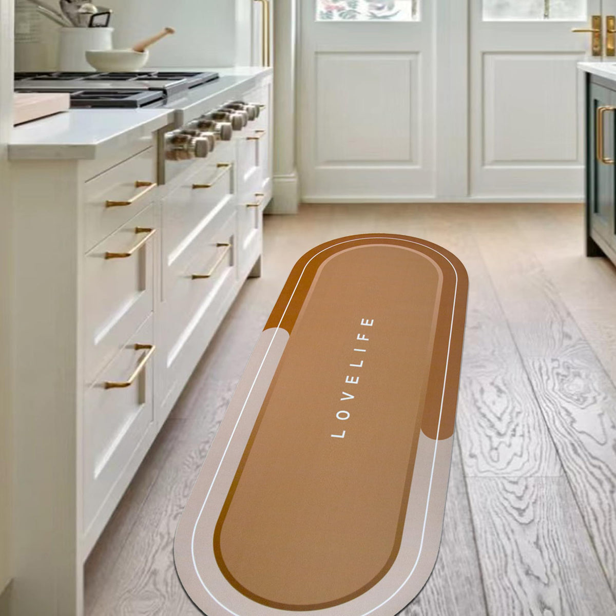 Rubber Bath mats Quick-Drying Non-Slip Bathroom mat Super Absorbent Bath mat Instant Dry Bath mat, Bathroom Rug in Front of The Kitchen Sink, Shower Room, Bathtub, Oval(Grey+16.9x26.7in)