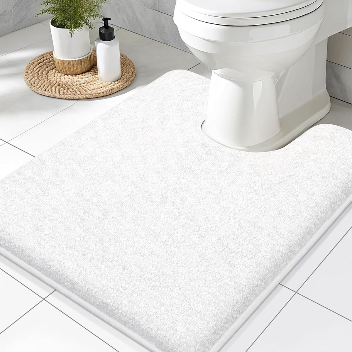 Smiry Memory Foam Bath Mat 30x20, Extra Soft and Absorbent Bathroom Rugs