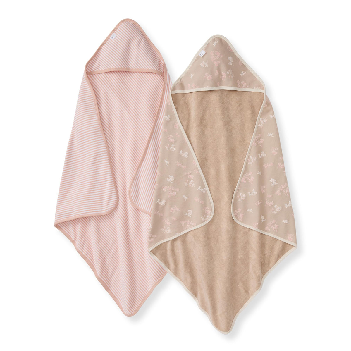 Burt's Bees Baby Infant Hooded Towels, Unisex Bath Essentials, 2-Pack