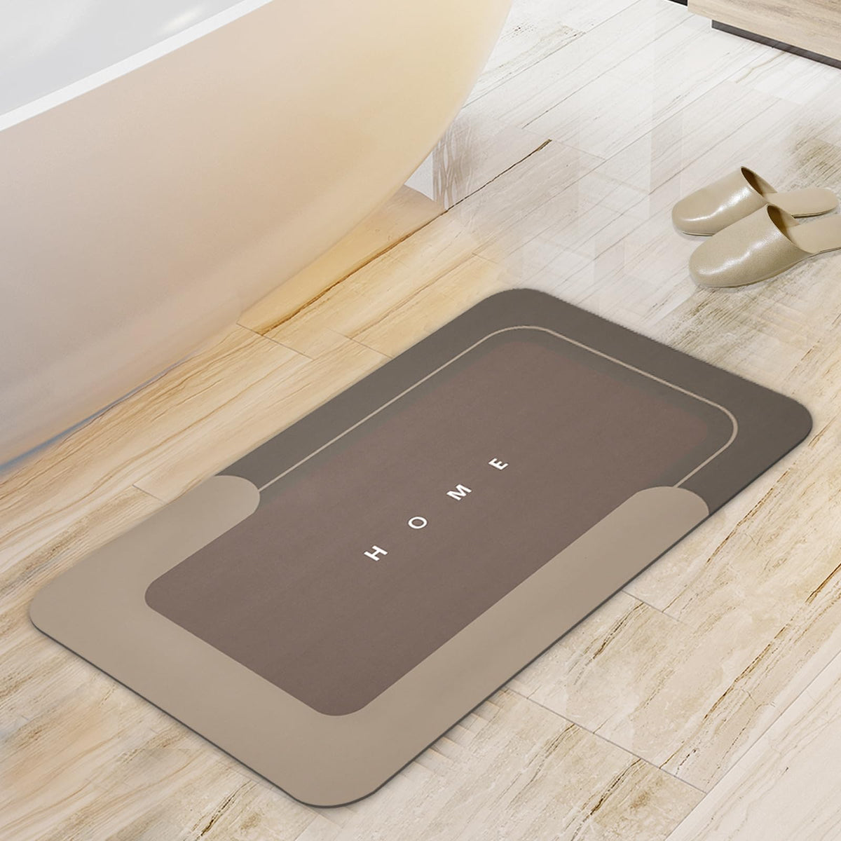 Housego Absorbent Bath Mat, Quick Dry Bath Rug, Non-Slip, 3PCS, Blue