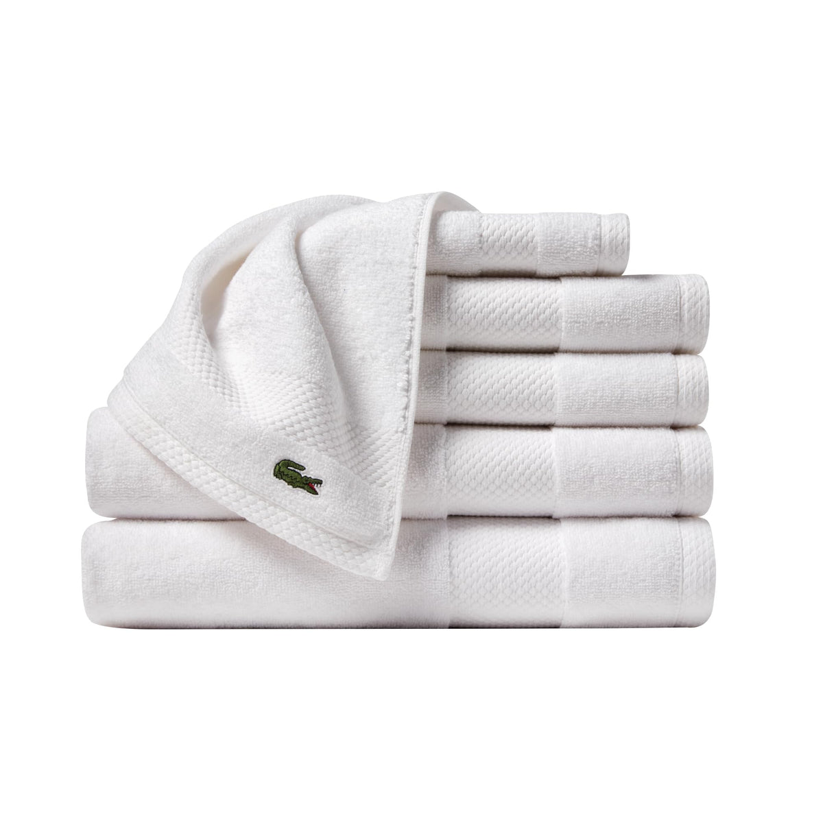 Lacoste Heritage 100% Supima Cotton Bath Towel 30" x 54", Micro Chip