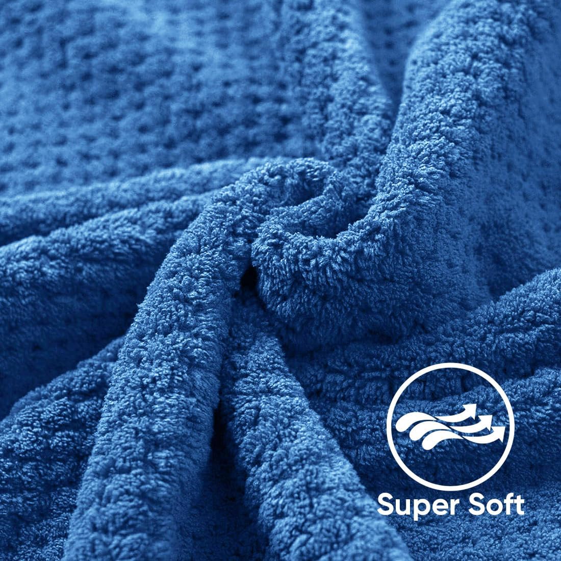 HOMEXCEL 4PK Bath Towel Set, 30x60 in, Absorbent Large Towels for Bathroom