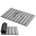 AWW Foldable Stone Bath Mat, Diatomaceous, 23.6"x15.5", Grey