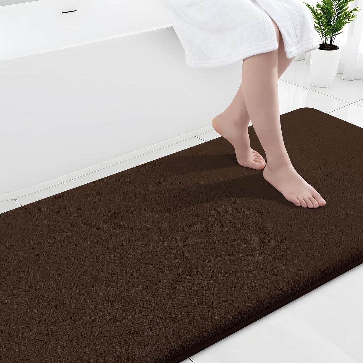 Smiry Memory Foam Bath Mat 30x20, Extra Soft and Absorbent Bathroom Rugs