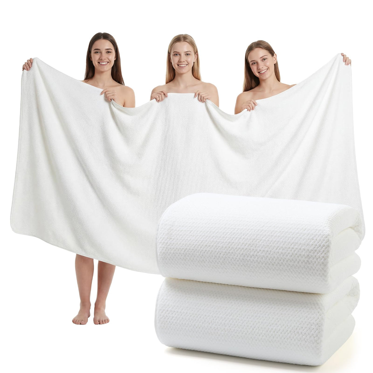 REDKISS Pack of 1 Jumbo Bath Sheet, 40 x 80 Inches Microfiber Oversized Bath Towel for Bathroom, Extra Large & Lightweight, Quick-Dry, Super Soft & Highly Absorbent, Perfect to Wrap Yourself In, Black