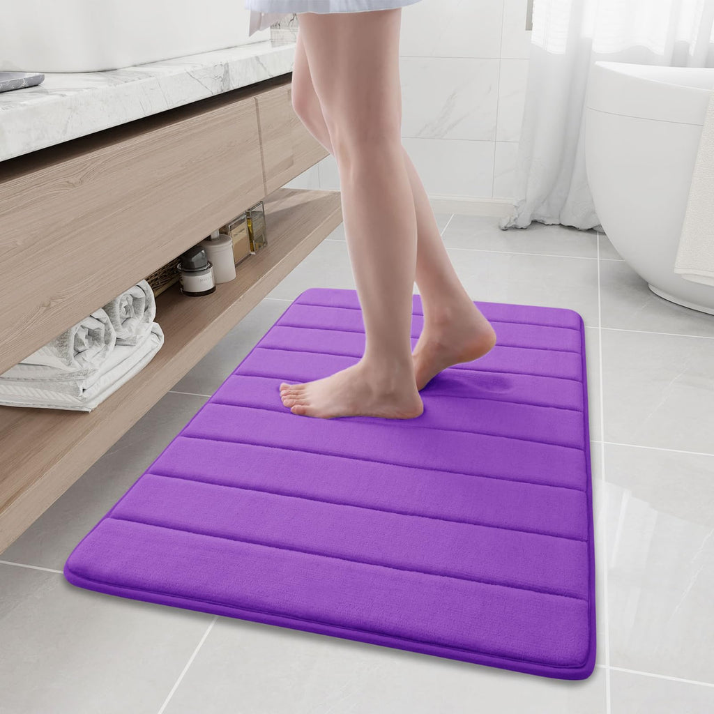 Buganda Memory Foam Bath Mat 30 x 20, Ultra Soft Absorbent Bathroom Rugs