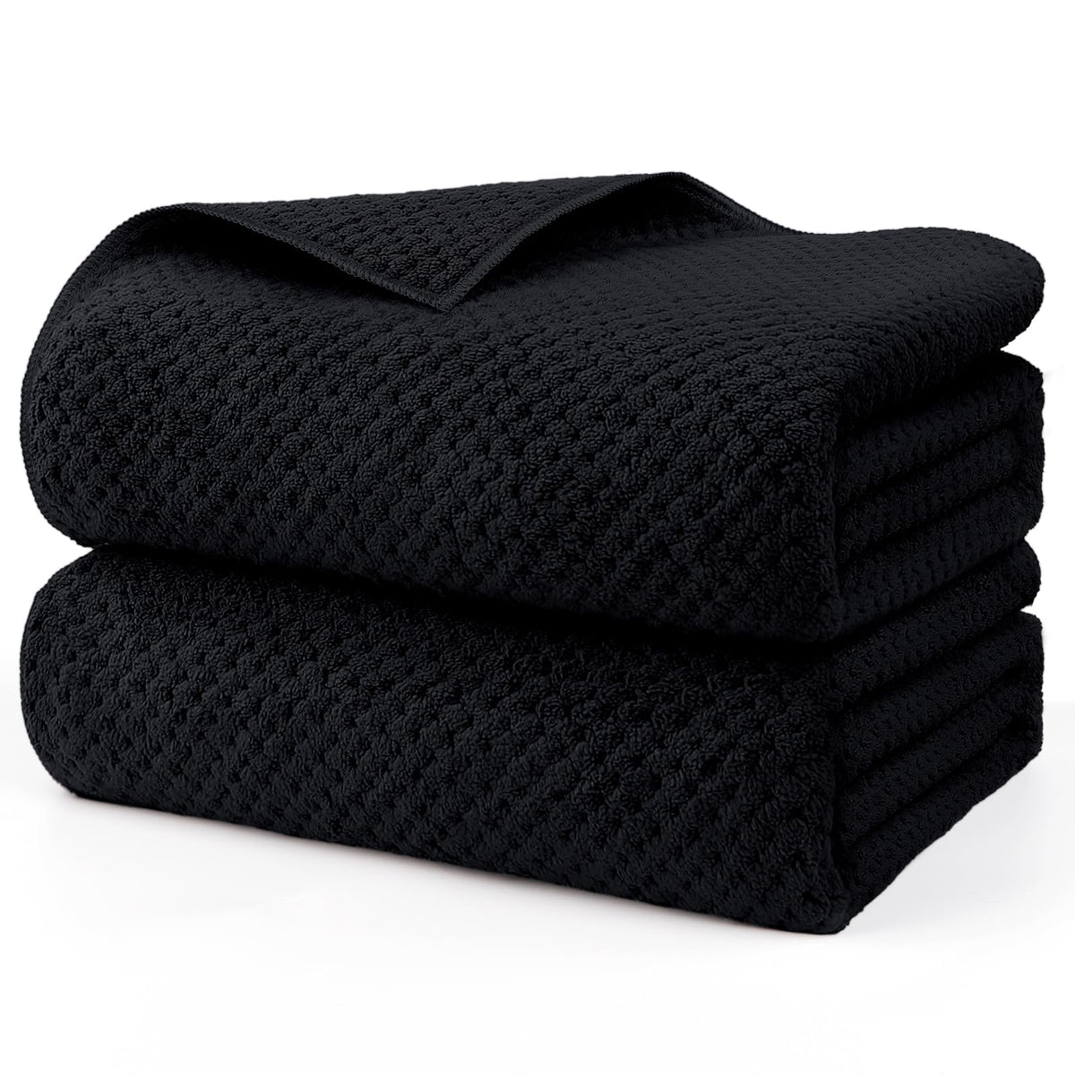 HOMEXCEL 4PK Bath Towel Set, 30x60 in, Absorbent Large Towels for Bathroom