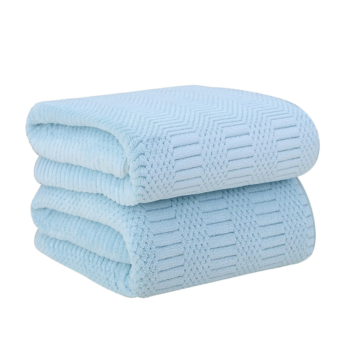 JML Microfiber Bath Towel with Hanging Loop, 2 Pack, 30" x 60", Grey