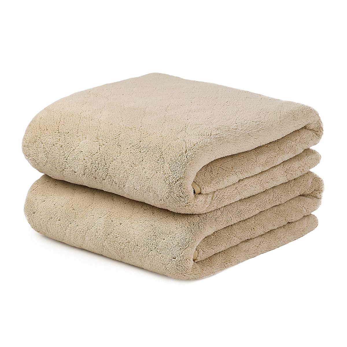 JML Microfiber Bath Towel with Hanging Loop, 2 Pack, 30" x 60", Grey
