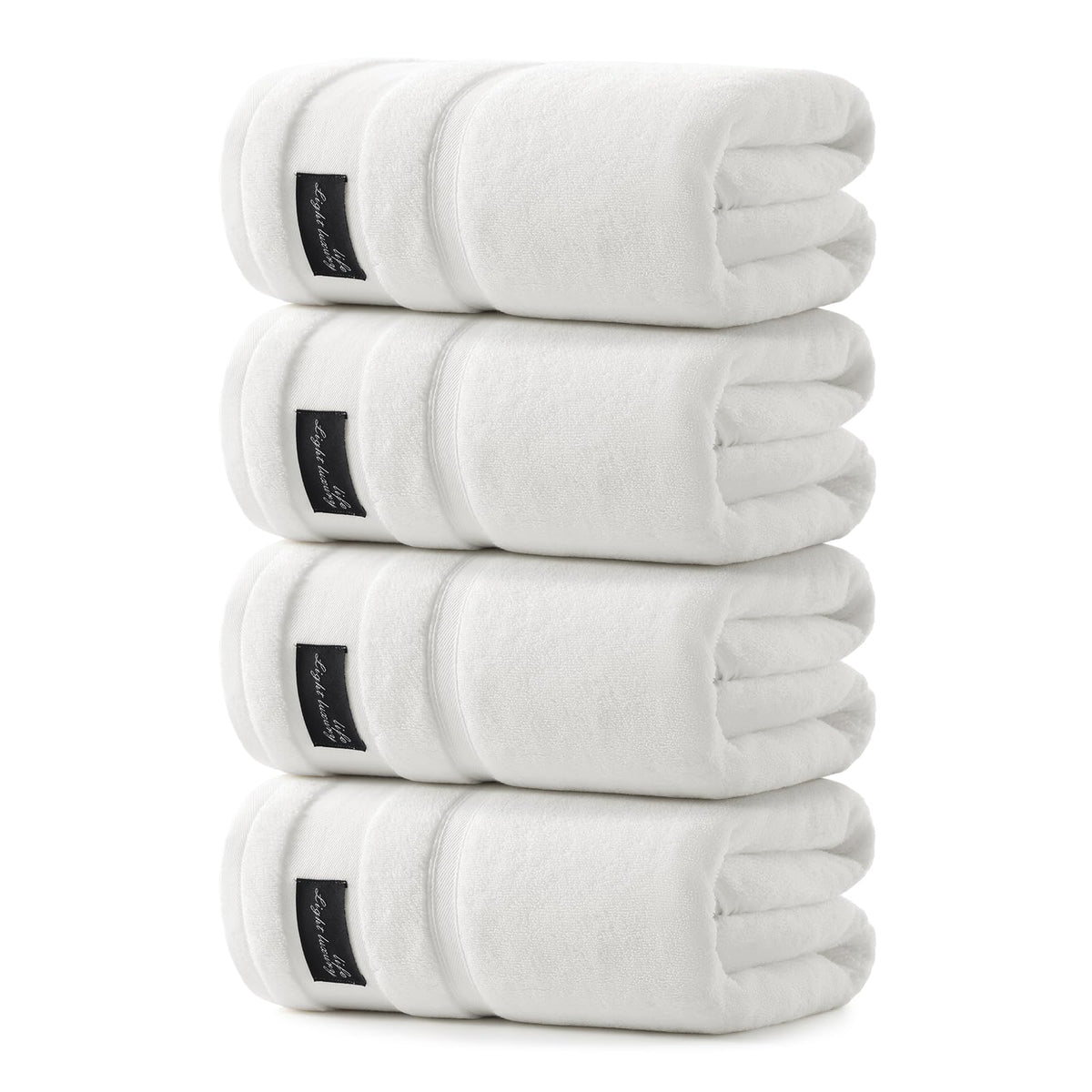 REDKISS 2 Pack Bath Towels Large 32x63 Inches, Heavyweight 760G - Pink