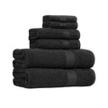 Amazon Basics 6-Piece Oversized Fade-Resistant Towel Set, 100% Cotton, Highly Absorbent, Soft, Teal, 2 Bath Towels, 2 Hand Towels, 2 Washcloths