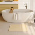 Mecko Bath Mat 16"x24",Ultra Thin Bathroom Rug fit Under Door Light Grey