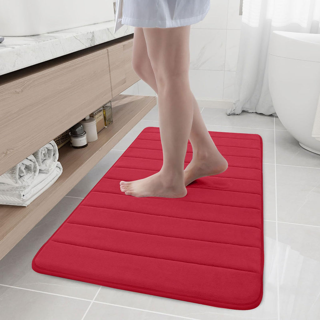 Buganda Memory Foam Bath Mat 30 x 20, Ultra Soft Absorbent Bathroom Rugs