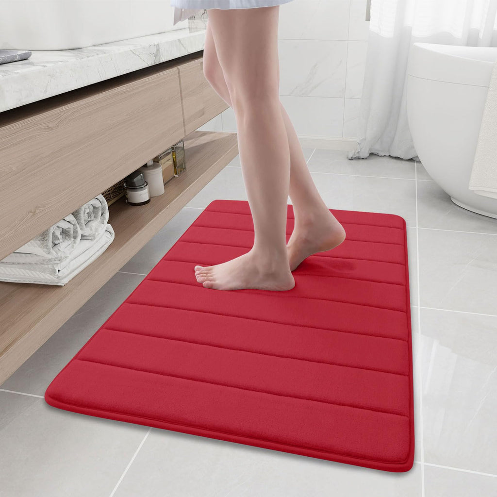 Buganda Memory Foam Bath Mat 30 x 20, Ultra Soft Absorbent Bathroom Rugs