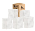 ZUPERIA White Bath Towels Bulk 12 Pack (20 x 40 Inches) - 100% Cotton Economy Light Weight Towels for Commercial Use - Quick Dry, Ultra-Soft, and Absorbent Bulk Towels