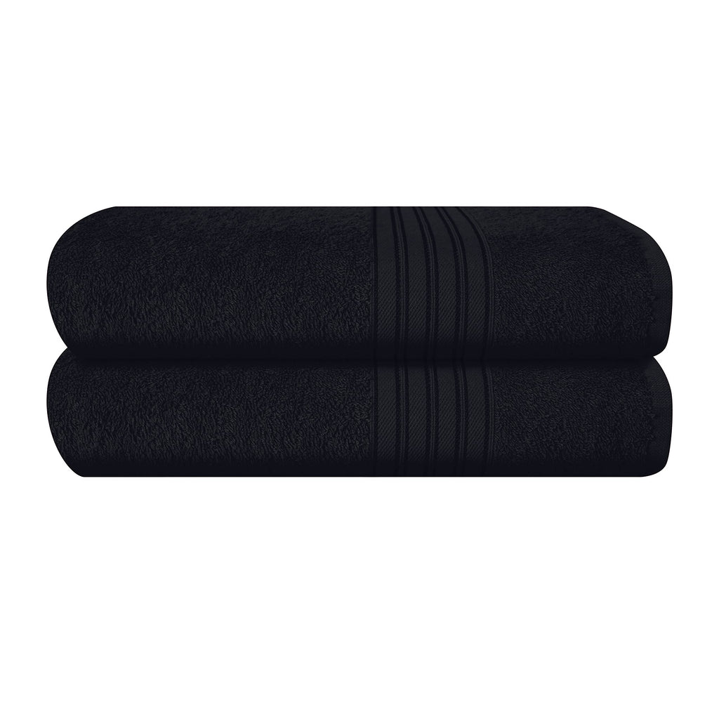 BOUTIQUO 100% Cotton 2 Pack Bath Towel Set 28x55, Eco-Friendly Large Bath Towels, Compact Quickdry Lightweight Soft & Highly Absorbent Bath Towel, Ideal for Everyday Gym Travel Camp Pool - Burgundy