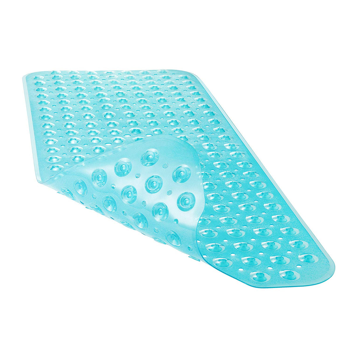 YINENN Bath and Shower Safety Mats 40x16 inch, Non Slip with Suction Cups for Bathroom Stall and Tub Floor, Extra Large and Machine Washable, Drain Holes Keep Bathtub Clean, Clear