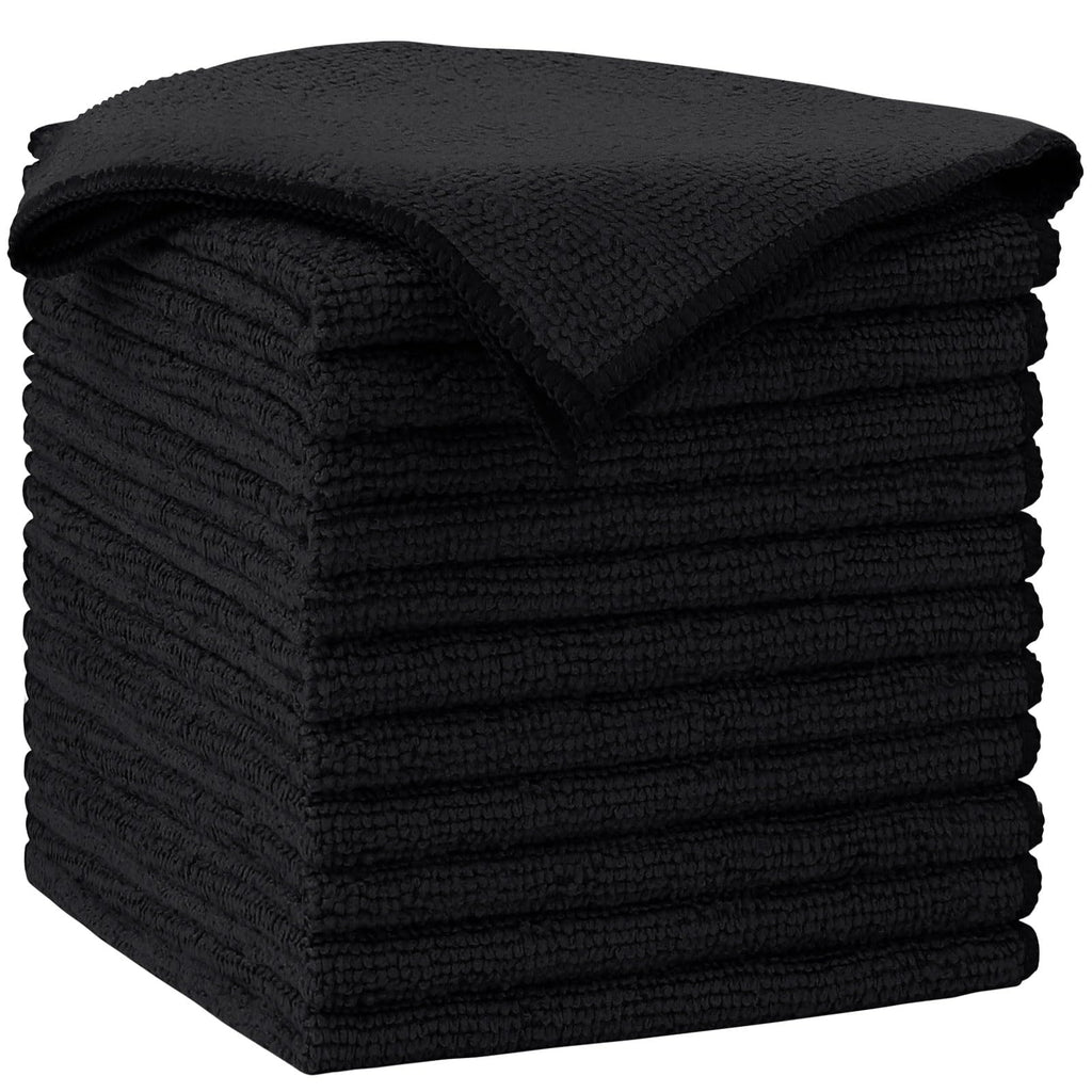 AIDEA Microfiber Cleaning Cloth-50PK, Microfiber Towels for Cars 12"x12"