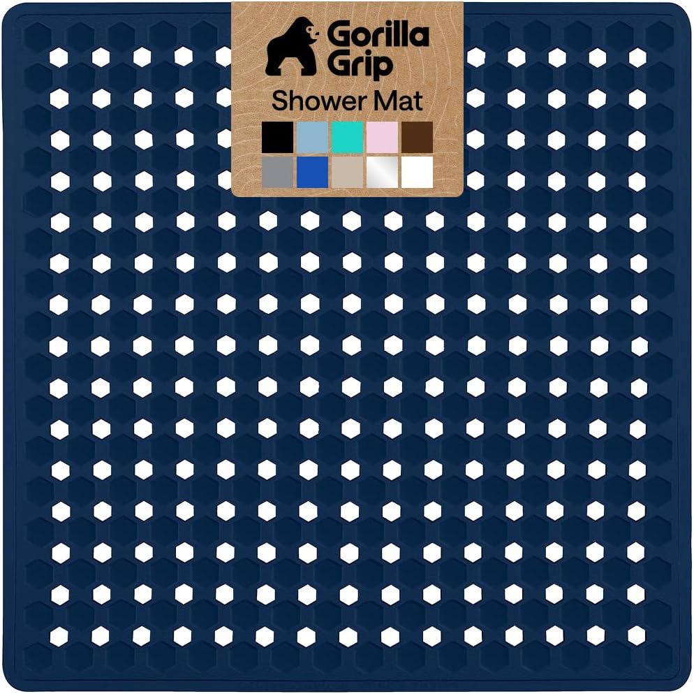 GORILLA GRIP Bath Tub Shower Mat, Bathtub Floor Liner, 35x16 Clear