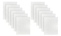 (Pack of 12 100% Cotton White Bath Mat Towel (18x25 Inches) Light Weight Quick Drying & Machine Washable - Hotel Supplies Shower Hotel Bath Mat Towel Economy