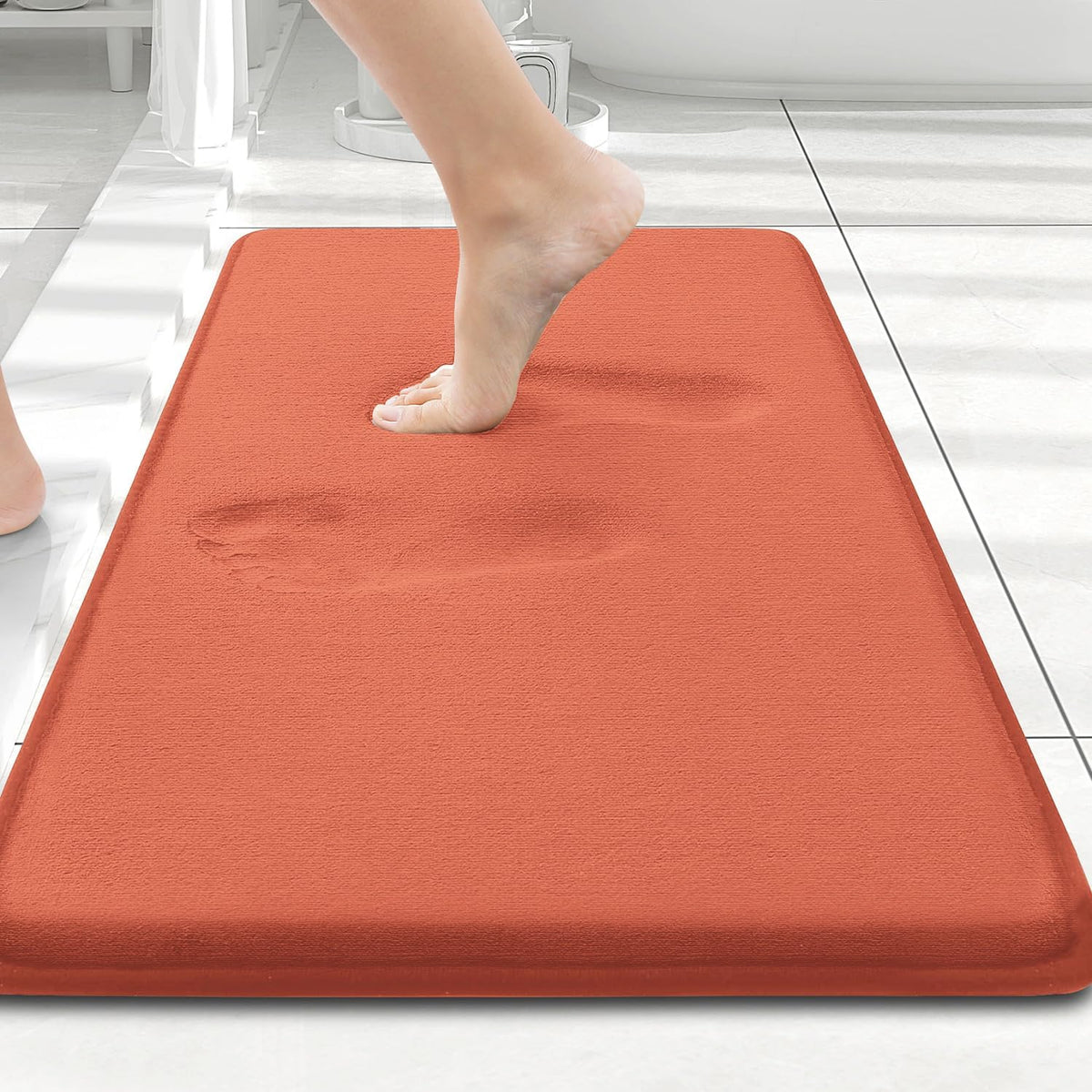 Smiry Memory Foam Bath Mat 30x20, Extra Soft and Absorbent Bathroom Rugs