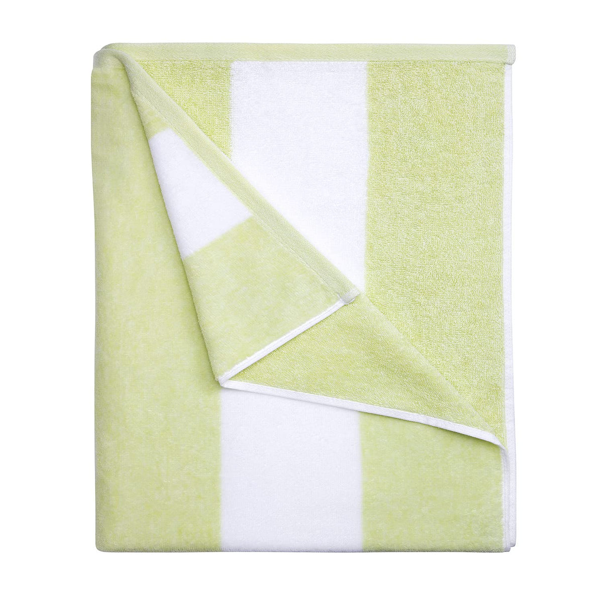 HENBAY Cotton Oversized Beach Towel - Large 70 x 35 Inch Pool Towel, Chiffon Striped Quick Dry Swimming Cabana Towel