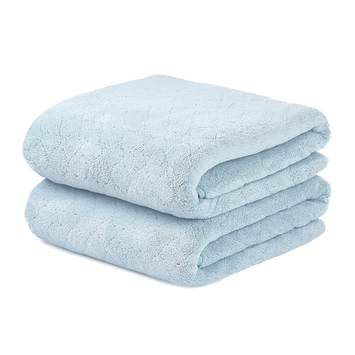 JML Microfiber Bath Towel with Hanging Loop, 2 Pack, 30" x 60", Grey