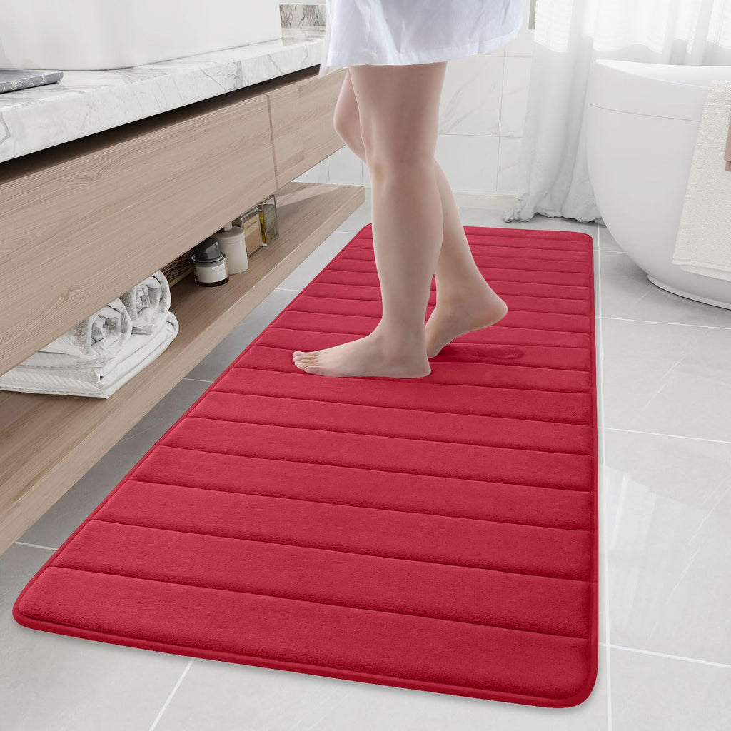 Buganda Memory Foam Bath Mat 30 x 20, Ultra Soft Absorbent Bathroom Rugs