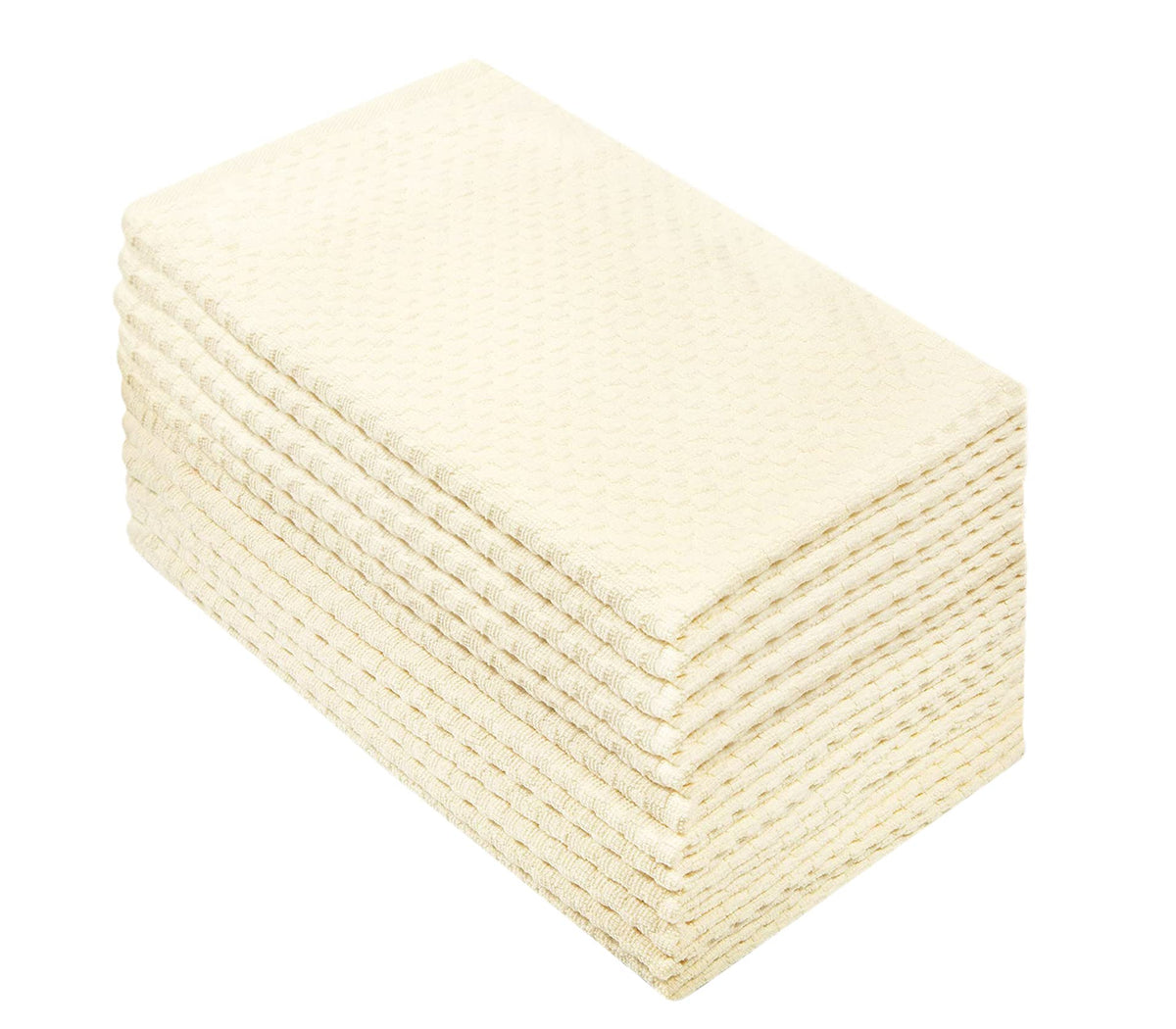 COTTON CRAFT Amazing Kitchen Towel - 12 Pack 100% Cotton Waffle Terry Towel