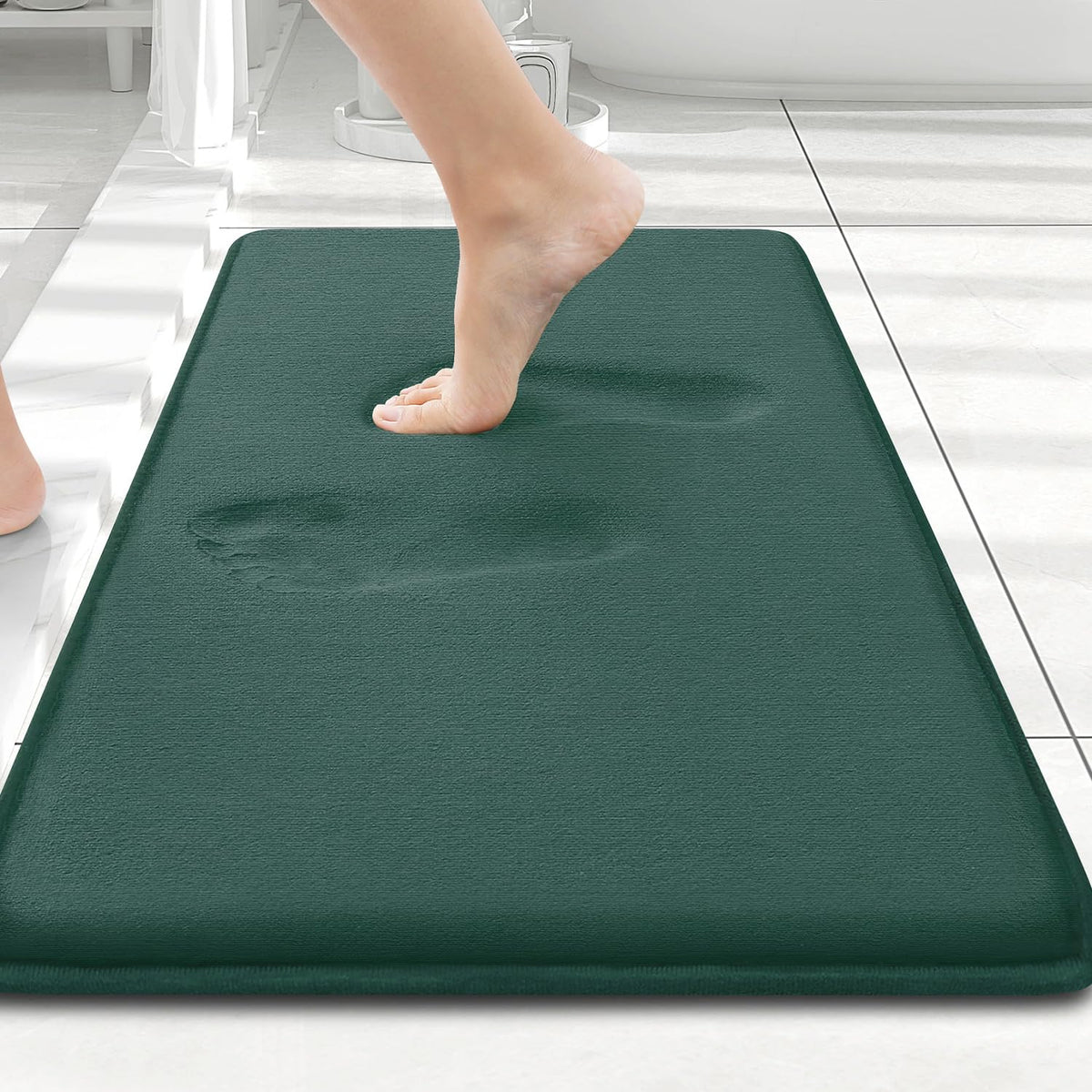 Smiry Memory Foam Bath Mat 30x20, Extra Soft and Absorbent Bathroom Rugs