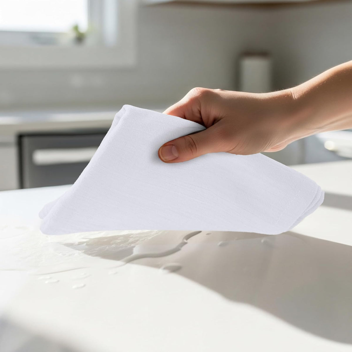 Utopia Kitchen White Flour Sack Towels [24 Pack - 28 x 28 Inch] 100% Cotton