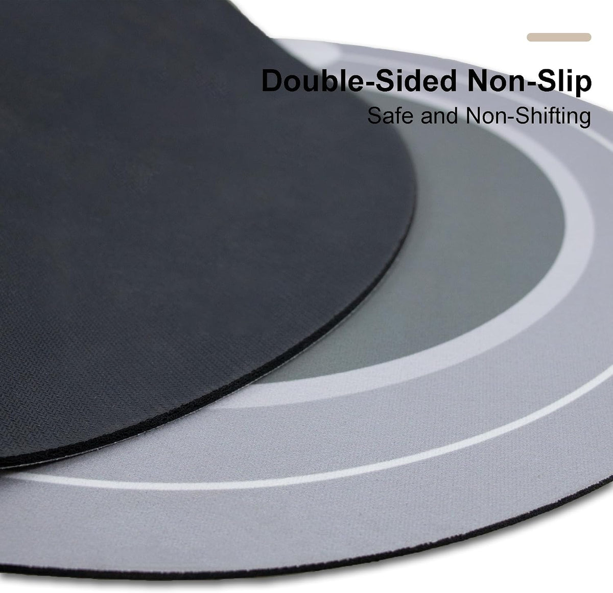Rubber Bath mats Quick-Drying Non-Slip Bathroom mat Super Absorbent Bath mat Instant Dry Bath mat, Bathroom Rug in Front of The Kitchen Sink, Shower Room, Bathtub, Oval(Grey+16.9x26.7in)