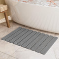 Foldable Stone Bath Mat, Diatomaceous Earth Stone Drying Mats for Bathroom