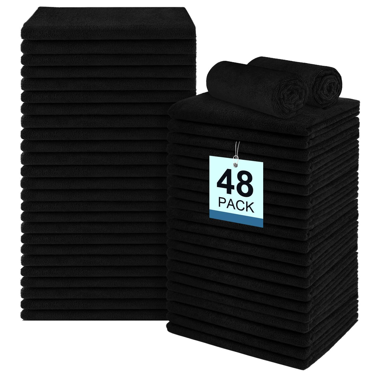 UNIMADE 24 Pack Gym Towels Set - Highly Absorbent Microfiber Salon Towels