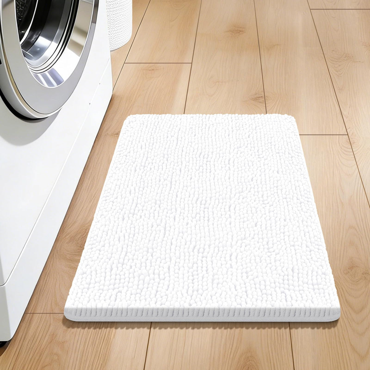Bcoimo Small Bath Rug Mat,Sage Chenille High Absorbent Bathroom Floor Mats