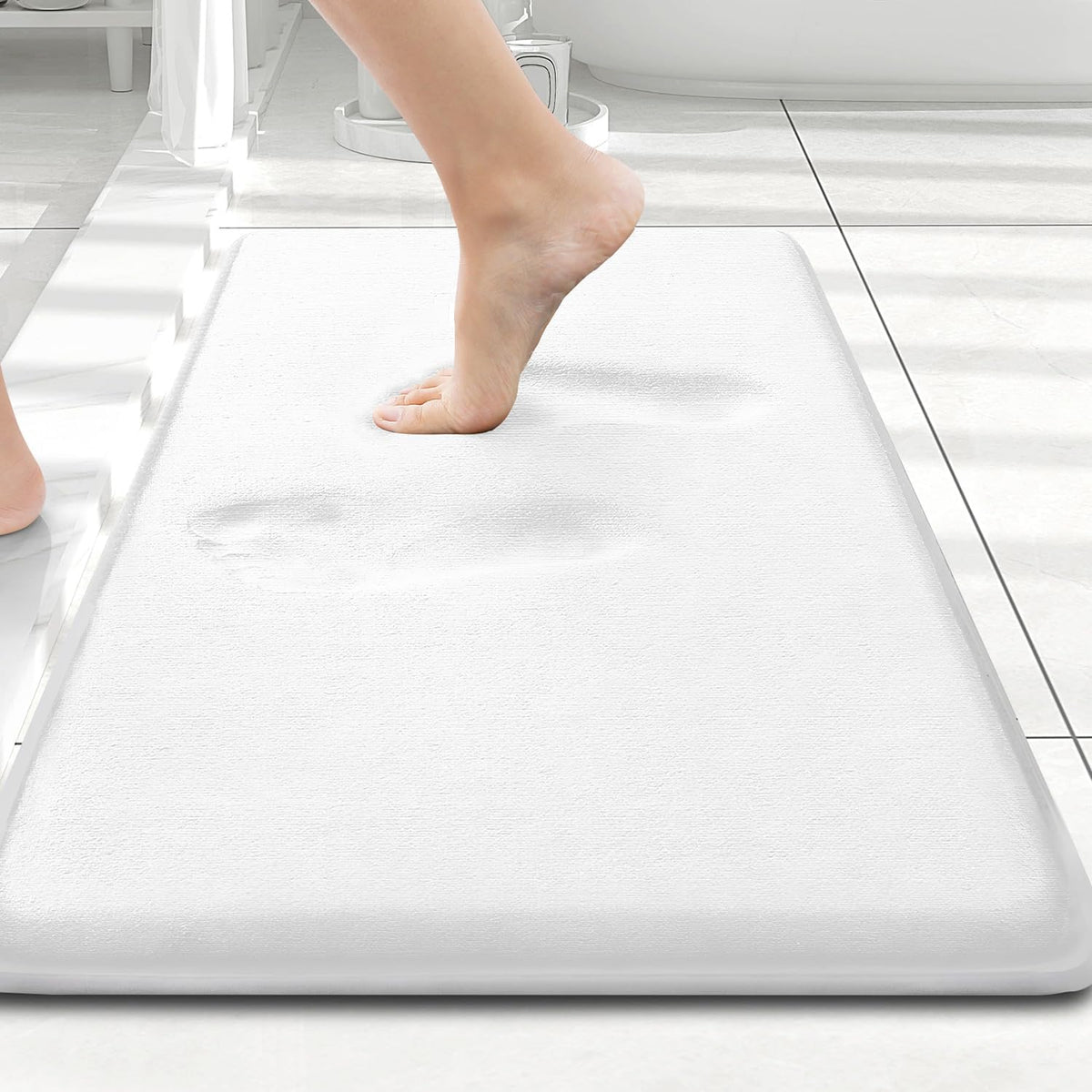 Smiry Memory Foam Bath Mat 30x20, Extra Soft and Absorbent Bathroom Rugs
