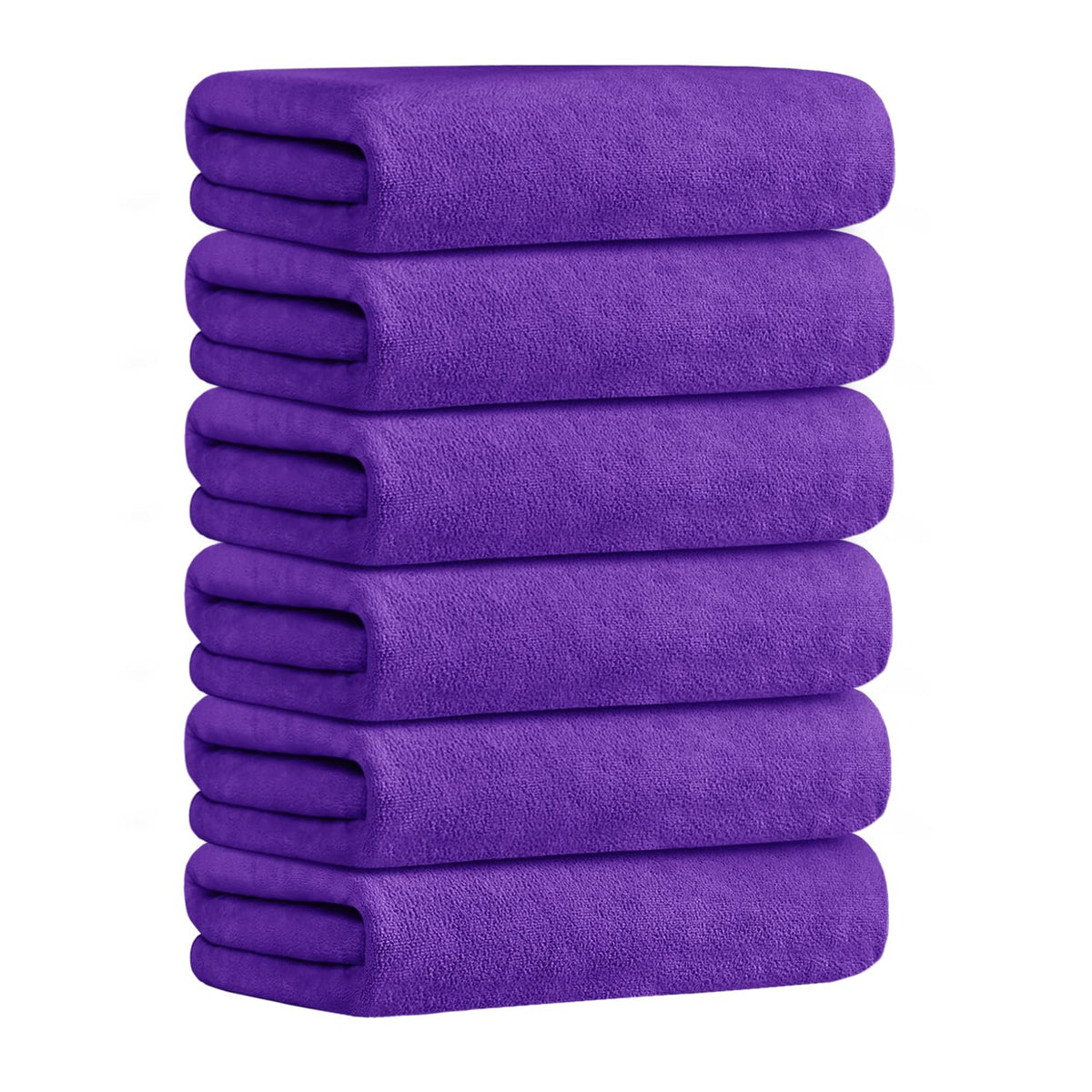 JML Microfiber Bath Towel with Hanging Loop, 2 Pack, 30" x 60", Grey
