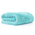 The Rag Company, The Liquid8r, Absorbent 70/30 Blend Microfiber Drying Towel for Cars, Trucks, and SUVs, Safe for Detailing, Scratch-Free, Twist Loop, 1100 GSM, 20x24 Inches, Aqua Blue/Grey