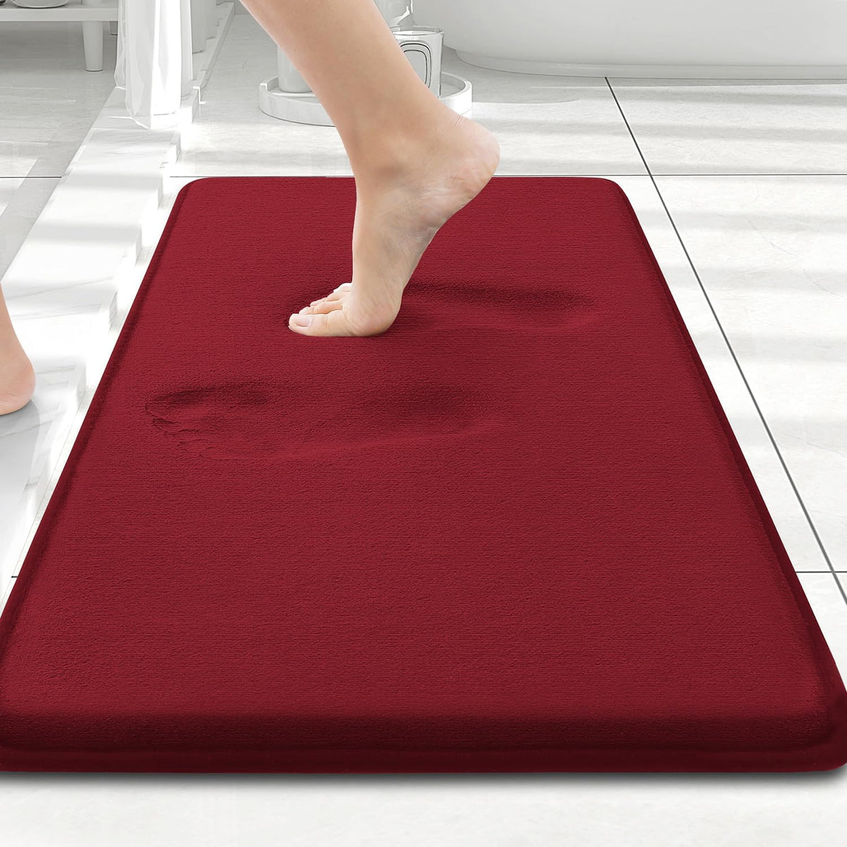 Smiry Memory Foam Bath Mat 30x20, Extra Soft and Absorbent Bathroom Rugs