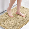 H.VERSAILTEX Navy Blue Bath Rug, Bath Mat Non Slip Bath Mats for Bathroom Floor, Bathroom Rug Extra Thick Chenille Rug 17" x 24" Absorbent Soft Shaggy Washable Dry Fast Plush Rugs for Bathtubs