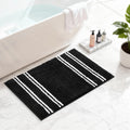 Kmson Ombre Bath Mat for Bathroom, Non Slip Ultra Soft and Thick Water Absorbent Bath Carpet, Machine Washable & Quick Dry Bathroom Rug, for Bedroom Door Living Room Green 17" x 24"