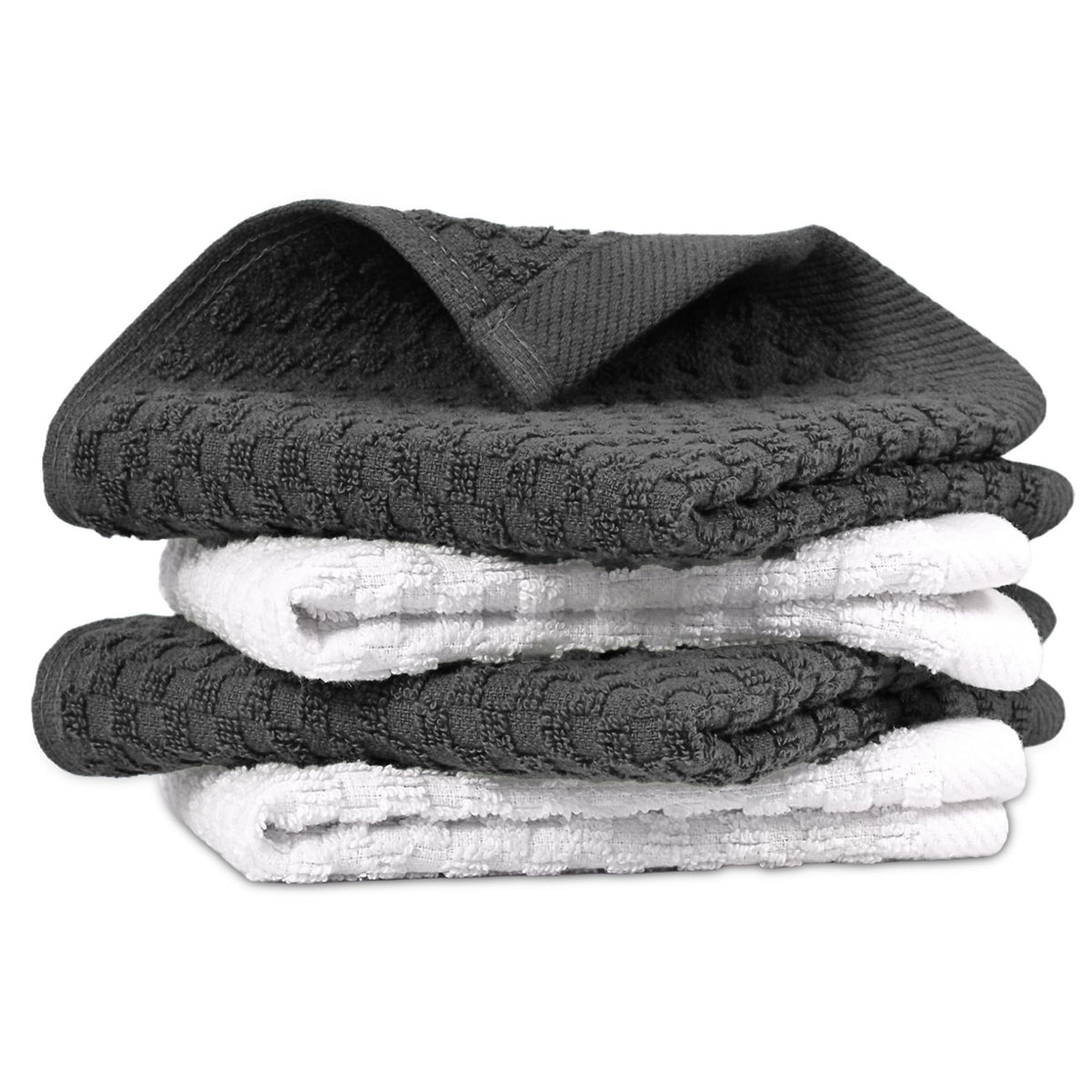 Infinitee Xclusives Kitchen Towels - 6 Pack - Cotton Dish Towel |15" x 25"|