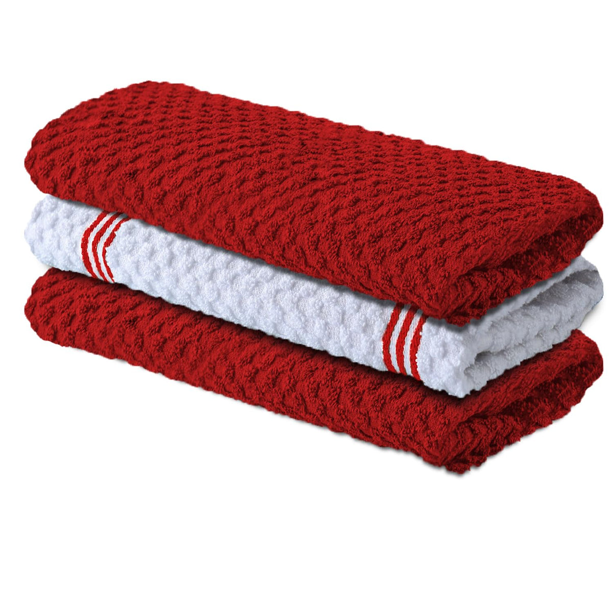 Infinitee Xclusives Kitchen Towels - 6 Pack - Cotton Dish Towel |15" x 25"|