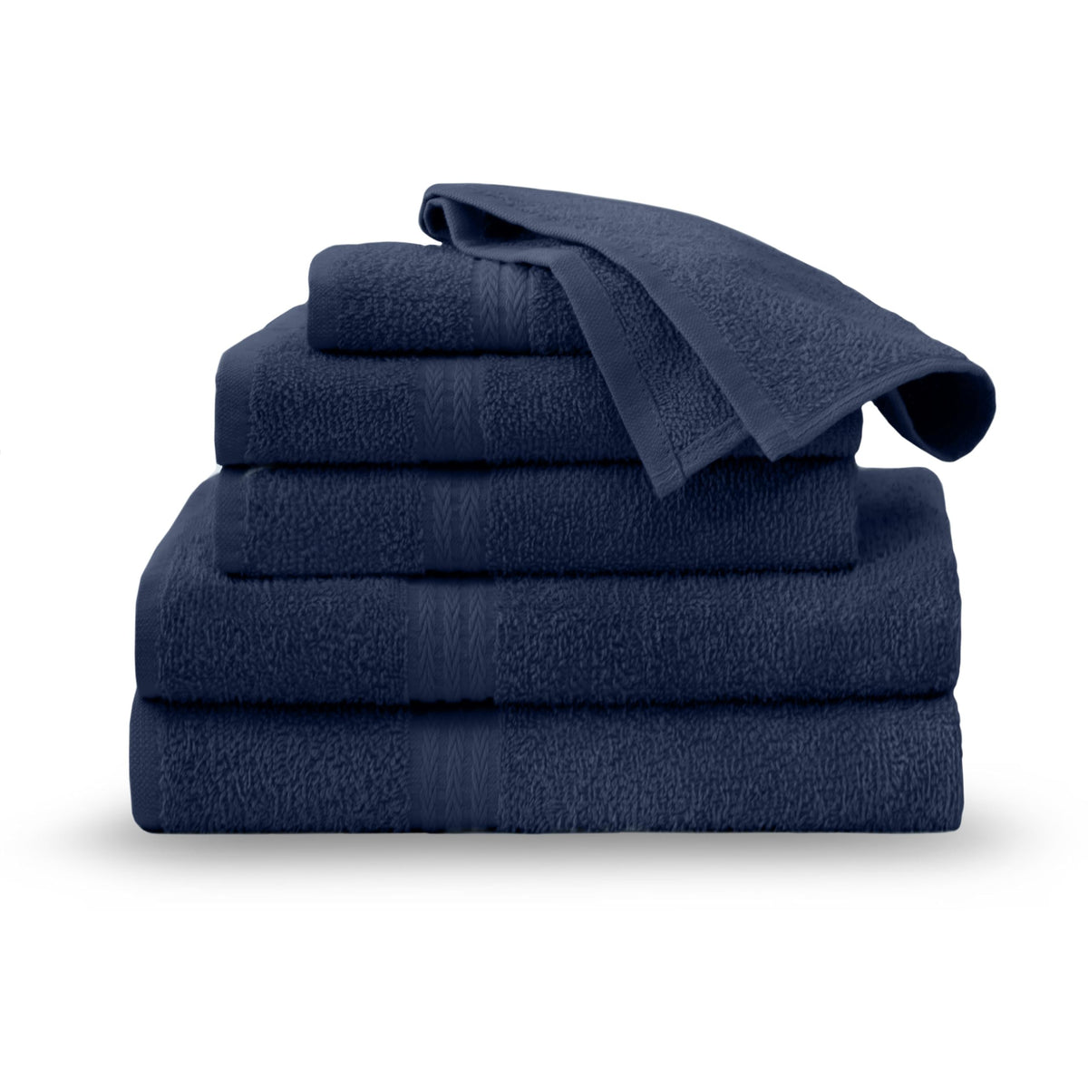 Martex Easy Living Everyday 6-Piece Bathroom Towel Set, White