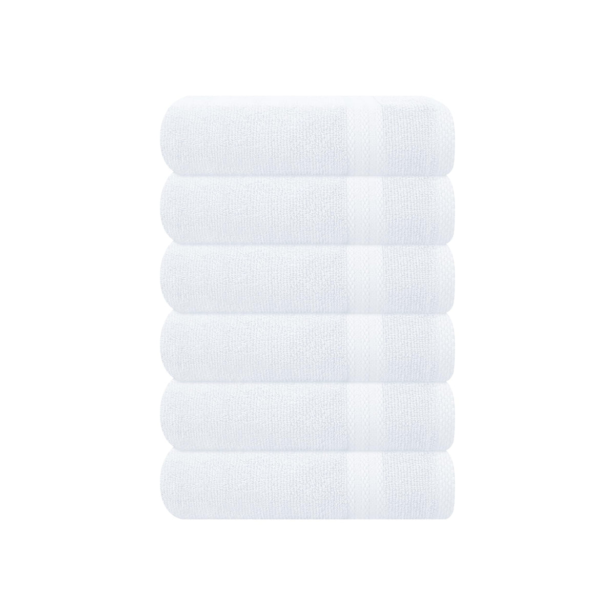GLAMBURG Ultra Soft 8-Piece Towel Set - 100% Pure Ringspun Cotton, Contains 2 Oversized Bath Towels 27x54, 2 Hand Towels 16x28, 4 Wash Cloths 13x13 - Ideal for Everyday use, Hotel & Spa - Navy Blue
