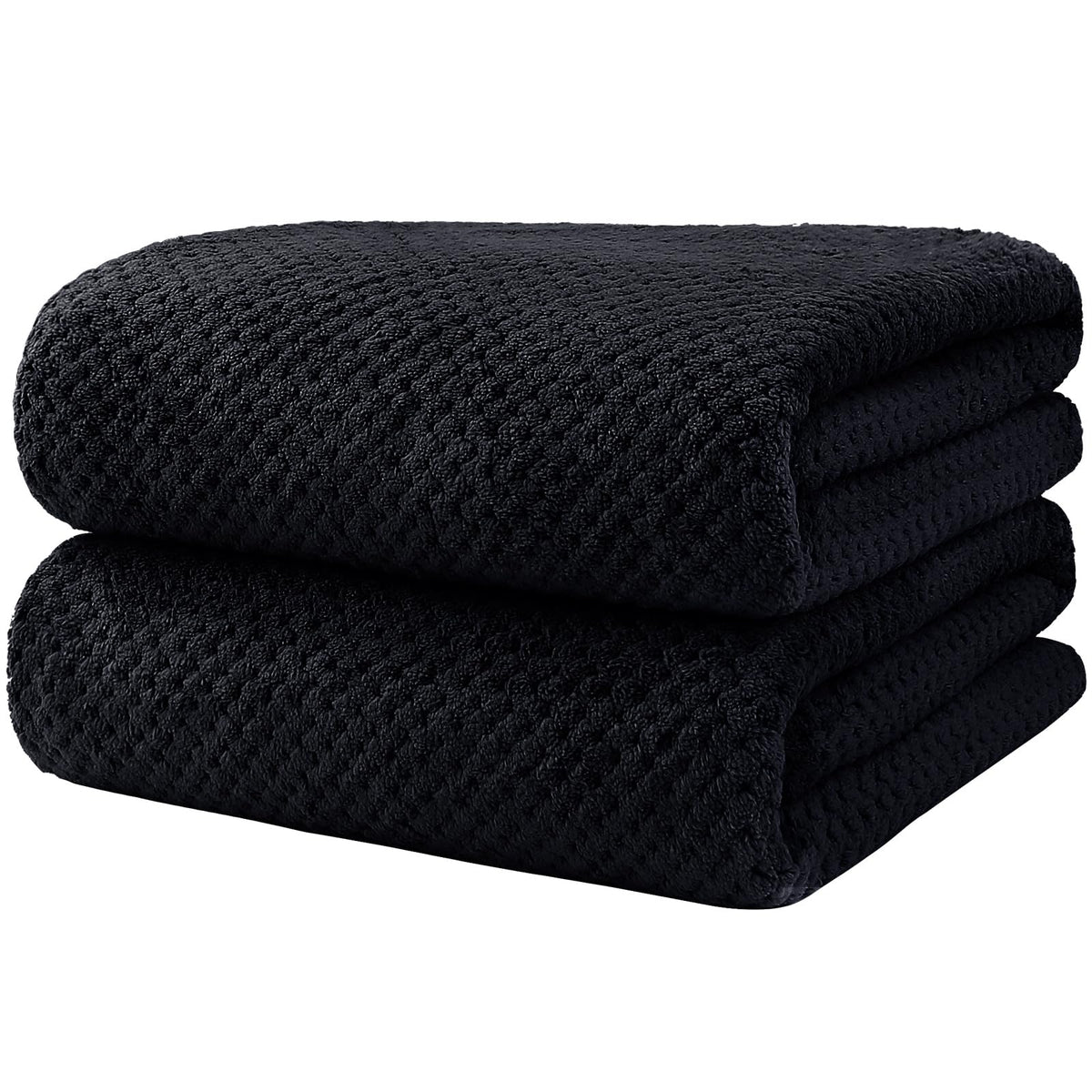 HOMEXCEL Bath Towels 2PK, Microfiber Ultra Soft Bathroom Towel, 27x54 in