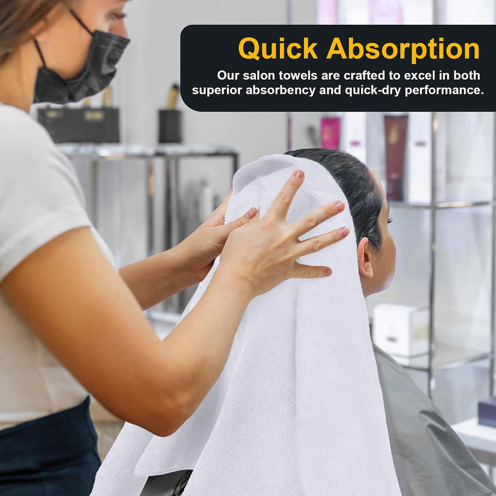 UNIMADE Salon Towels 24 Pack, Super Soft Microfiber Hand Towel