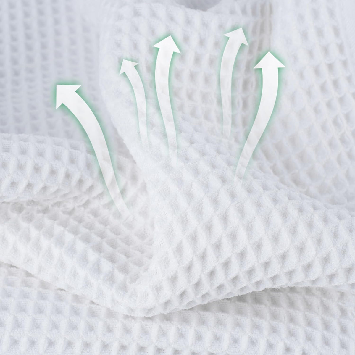 MICROFI New Microfiber Waffle Bath Towels, 2 Pieces, Oversized, Soft, Absorbent, Fast Drying, Lint Free 430 GSM (30''x60''/76cm x 152cm)